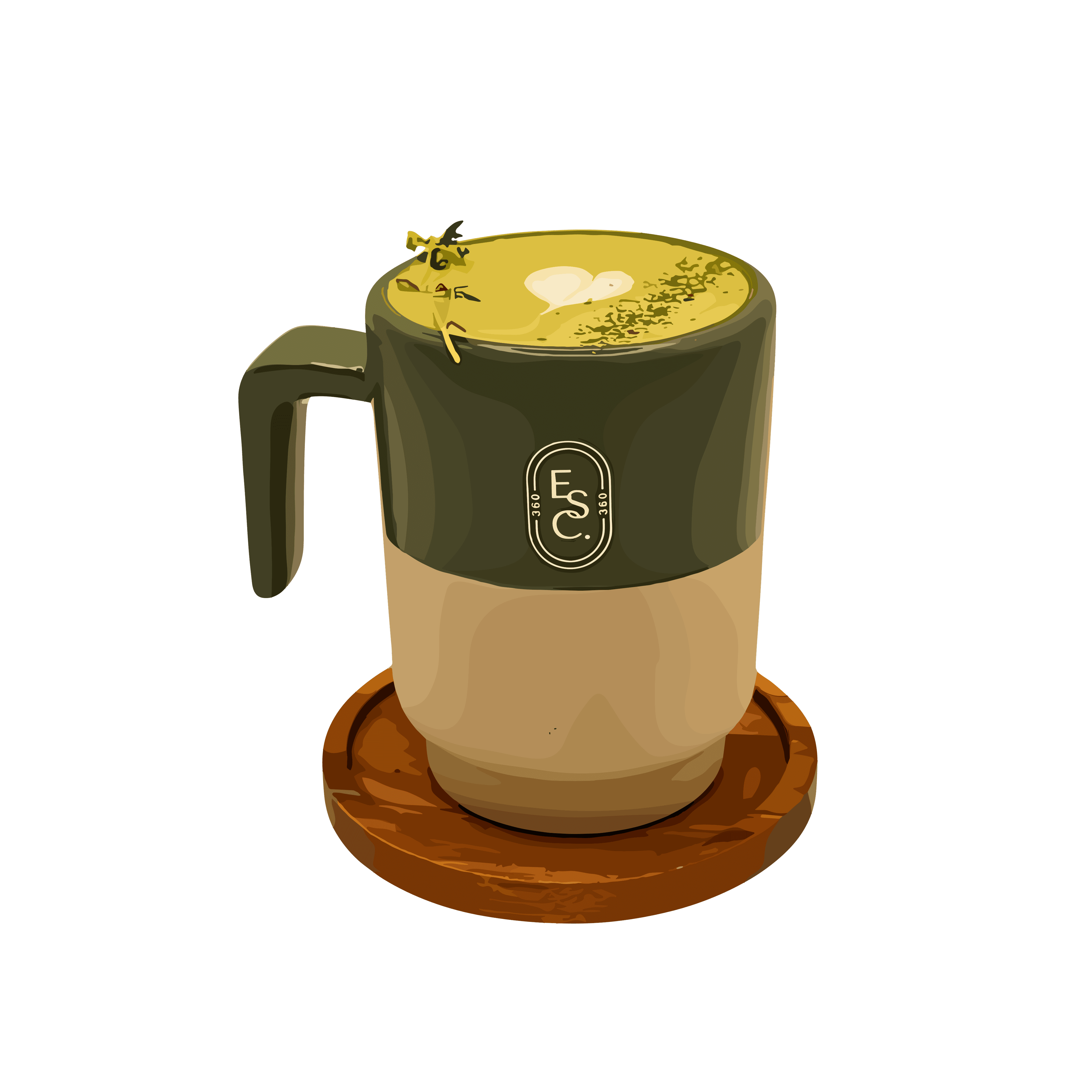Matcha Latte Salted Cream — illustrated
