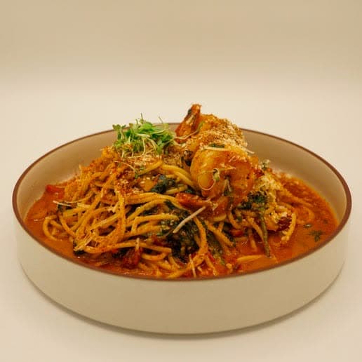 Shrimp Creamy Gochujang Pasta