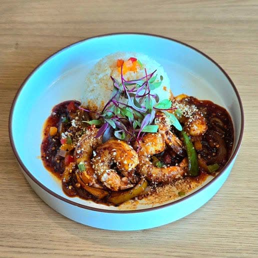 Spicy Korean Honey Shrimp