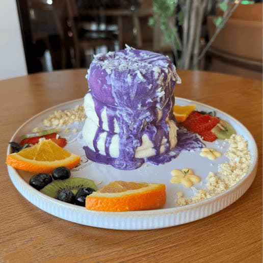 Ube Coconut Soufflé